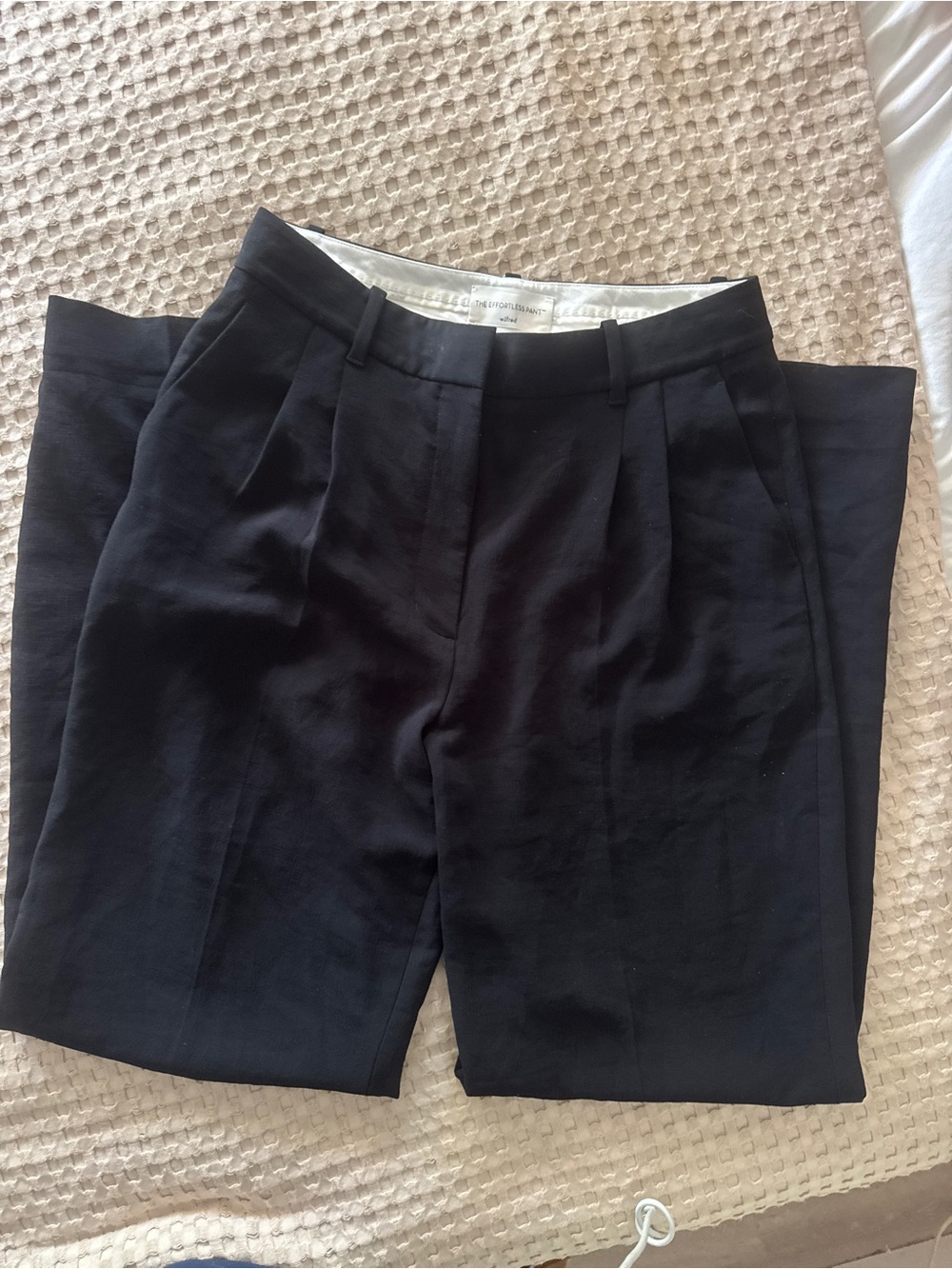 Wilfred effortless Black Pleated Tailored Trousers